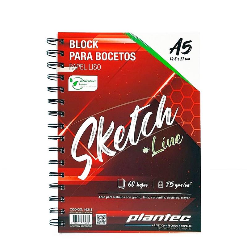 BLOCK PLANTEC SKETCH A5 Liso