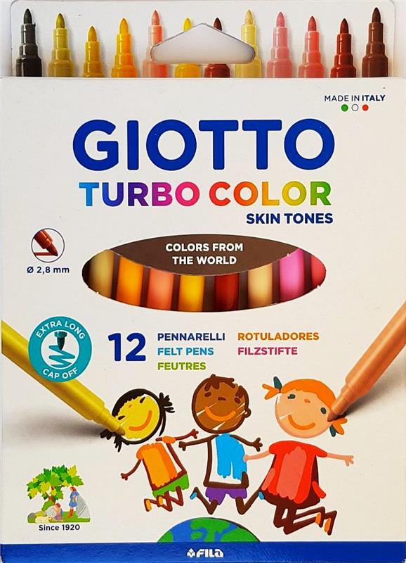 Rotuladores Giotto Turbo color skin tones - Material escolar